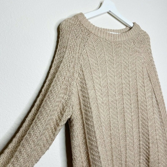 H&M Tan Longer Length Multi Knit Sweater - Picture 3 of 9
